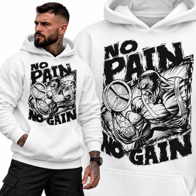 BLUZA Z KAPTUREM NA SIŁOWNIĘ NO PAIN